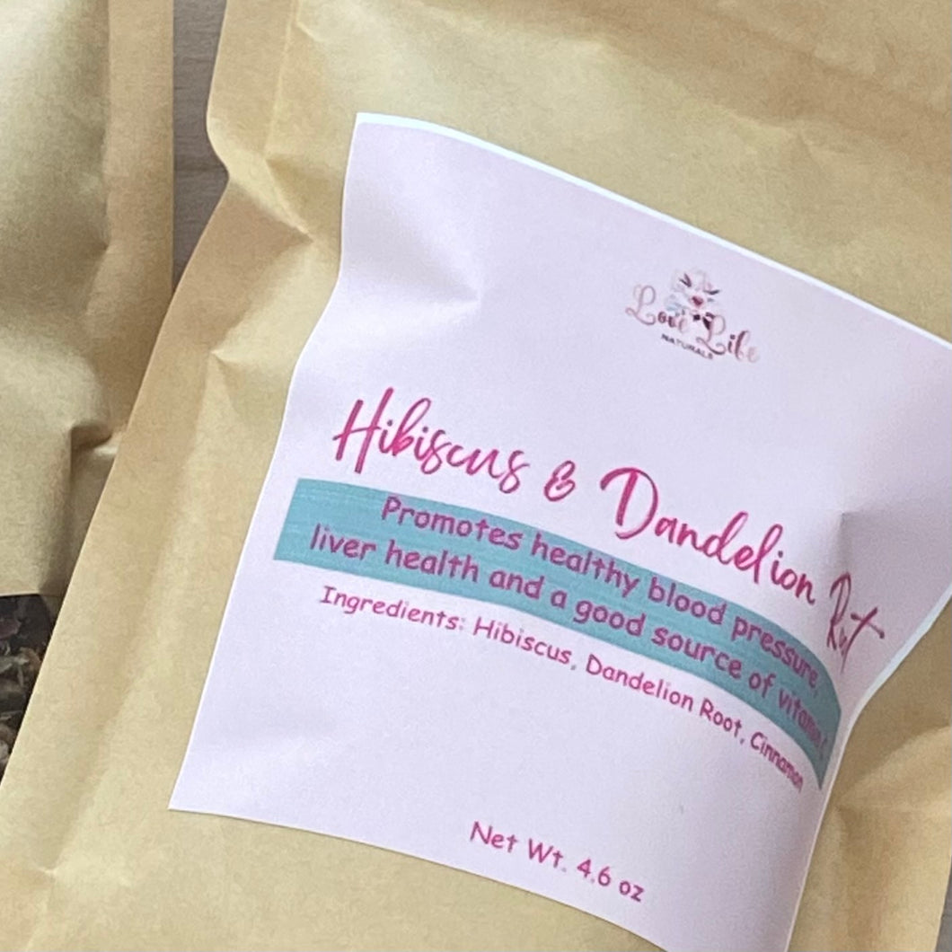 Organic Hibiscus & Dandelion Root Herbal Tea